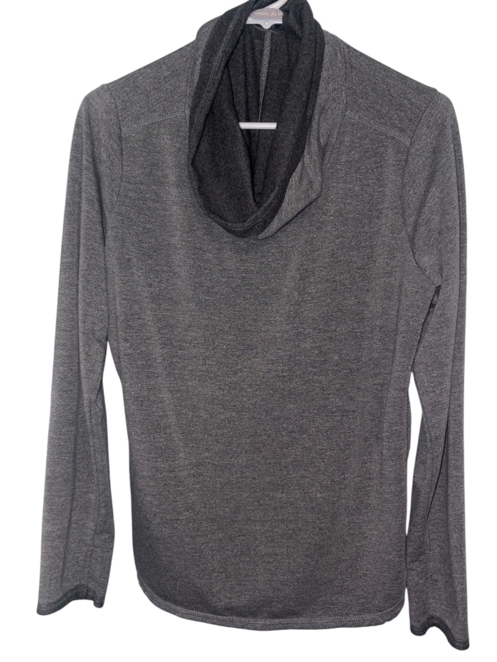 Harmony Balance Charcoal Gray Cowl Neck Sweater W/ Thumbholes!